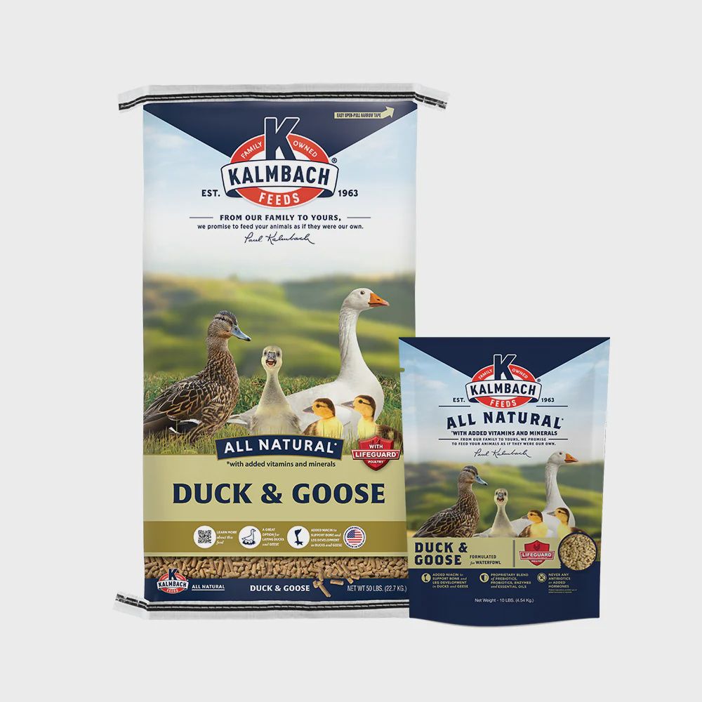 18% All Natural Duck, Goose, &amp; Swan Feed, Size: 50lb
