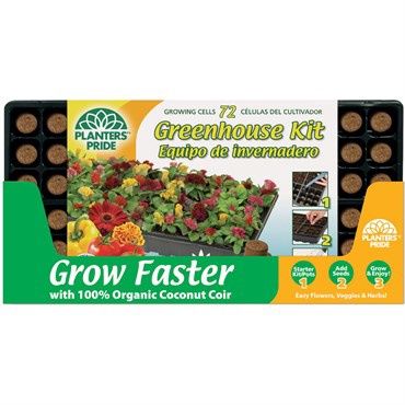 PlantBest Premium Greenhouse Seed Starter Kit w/ Mix 72
