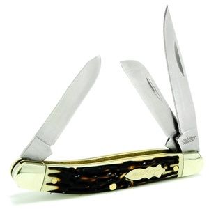 Premium Stock 3-9/16" Closed 3 Blade Knife