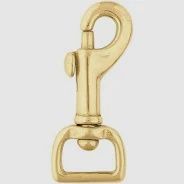 Bolt Snap / Flat Eye Brass, Size: 5/8''