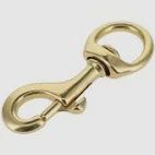 Bolt Snap Round Eye Brass, Size: 1''