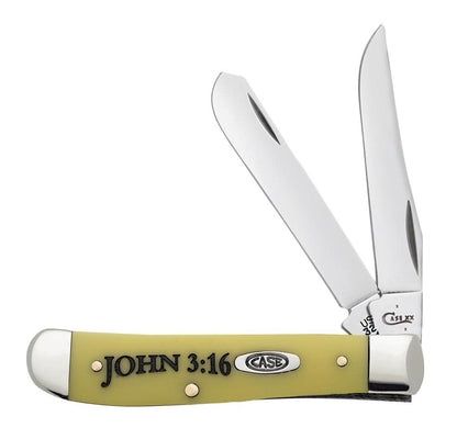John 3:16 Embellished Yellow Synthetic Mini Trapper