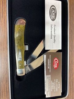 Olive Green Bone Smooth Trapper w/Tin