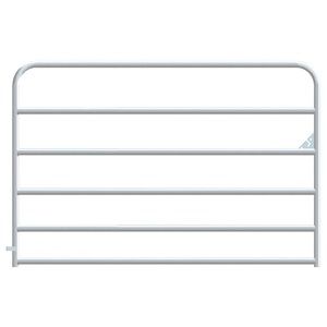 Gate 6-Bar Round Corner - Galvanized, Size: 4 FT