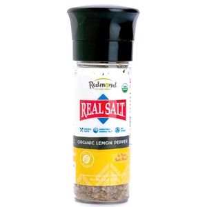 Redmond Human Organic Lemon Pepper Seasoning Grinder