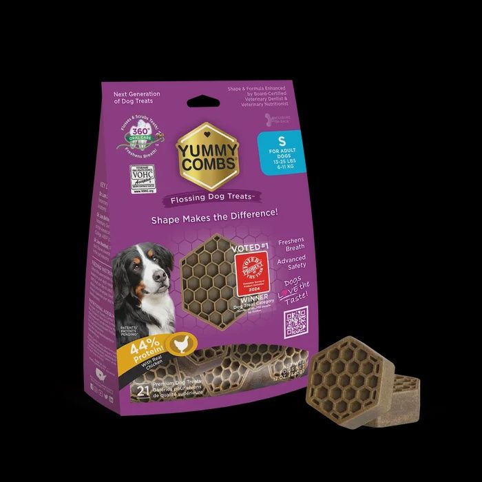 Yummy Combs Flossing Dog Treats, Size: Small