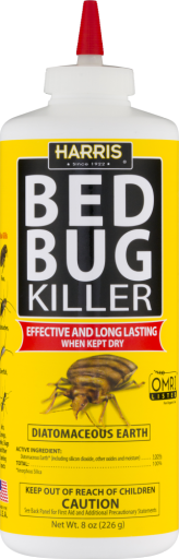 Harris Bed Bug Killer with Diatomaceous Earth 8 oz.