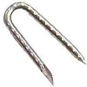 ProFIT Fence Staple, 1-1/2 in, 1/4 in W Crown, 9 ga, Steel