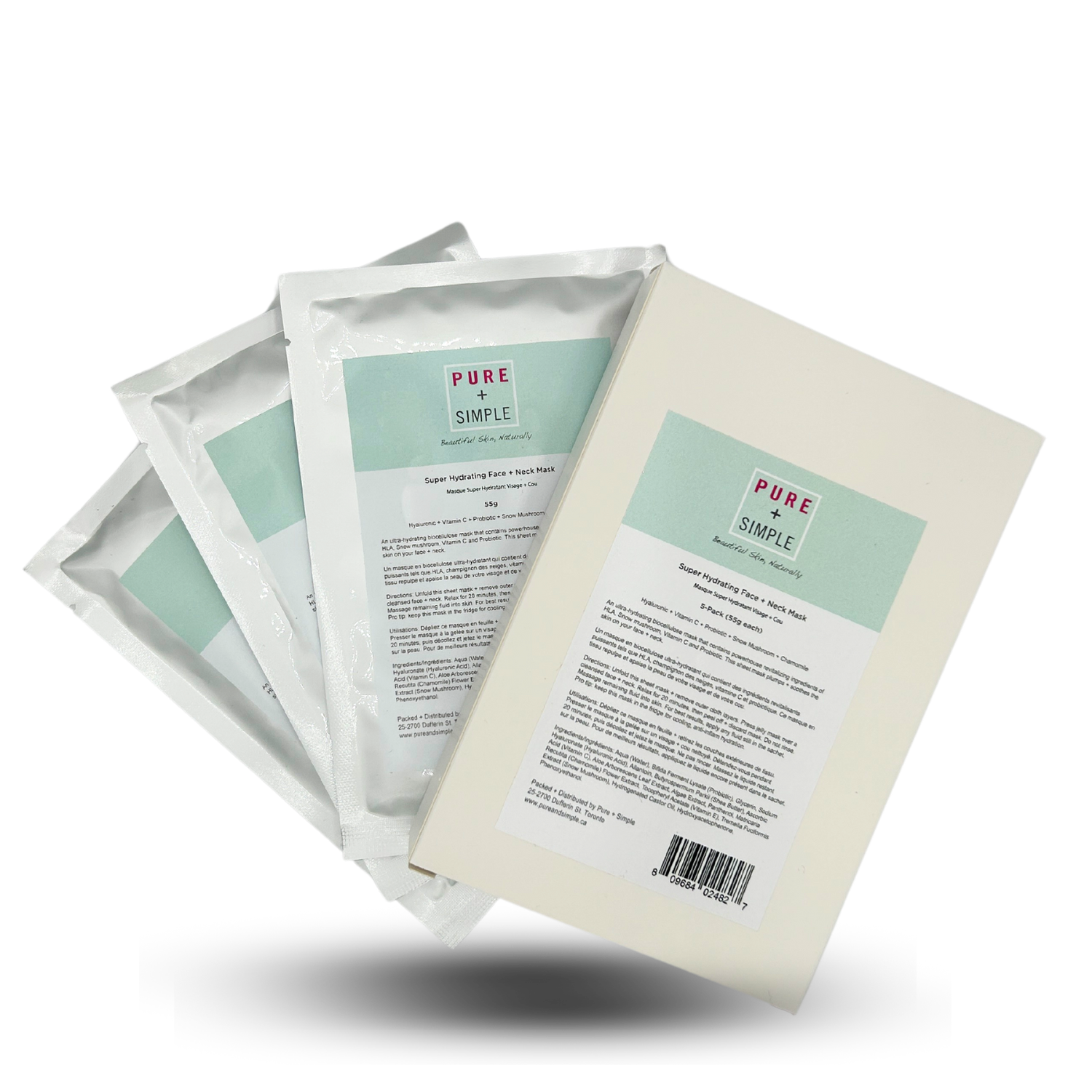 Super Hydrating Face + Neck Mask (5-pack)