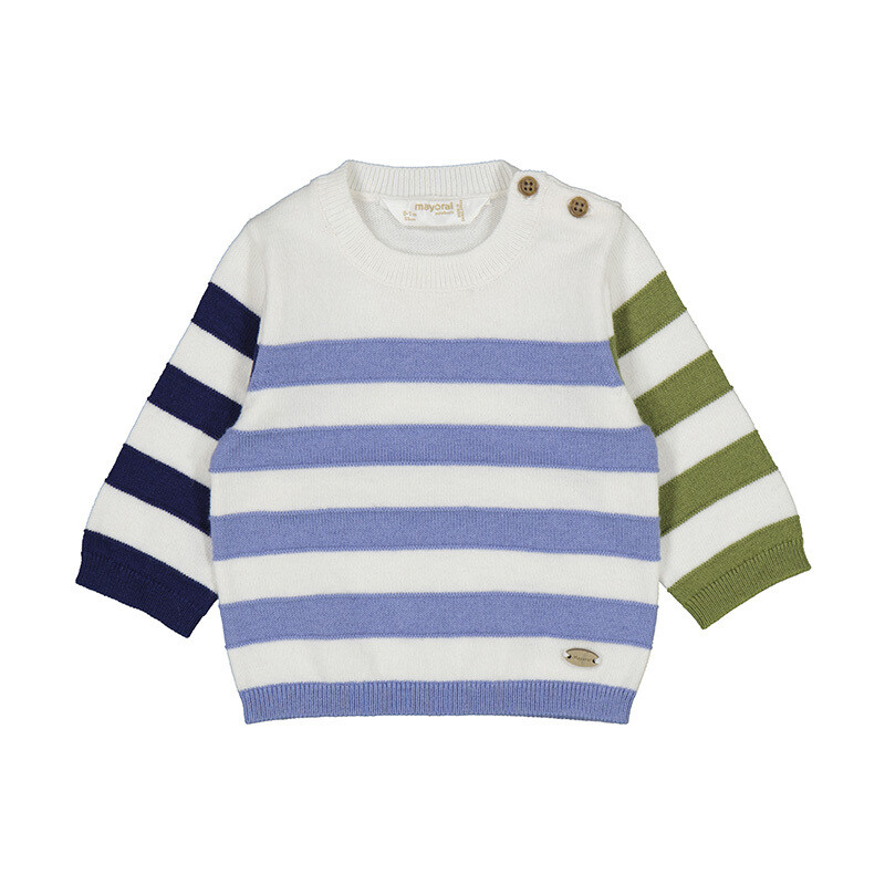 2 Pc Blue/ Green Stripe Sweater w/ Pant