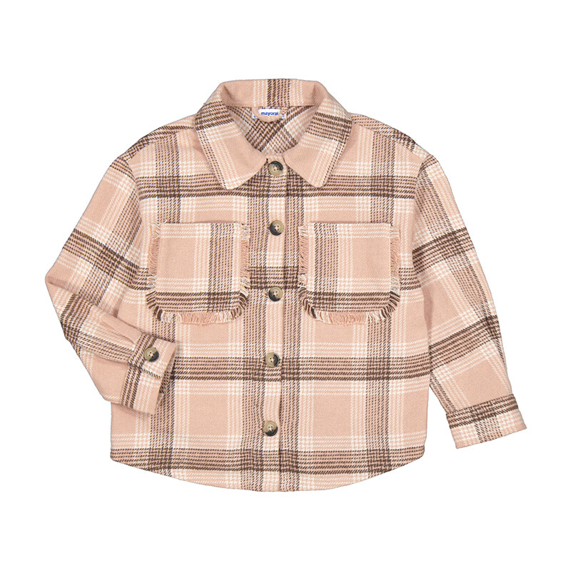 Blush Flannel Overshirt