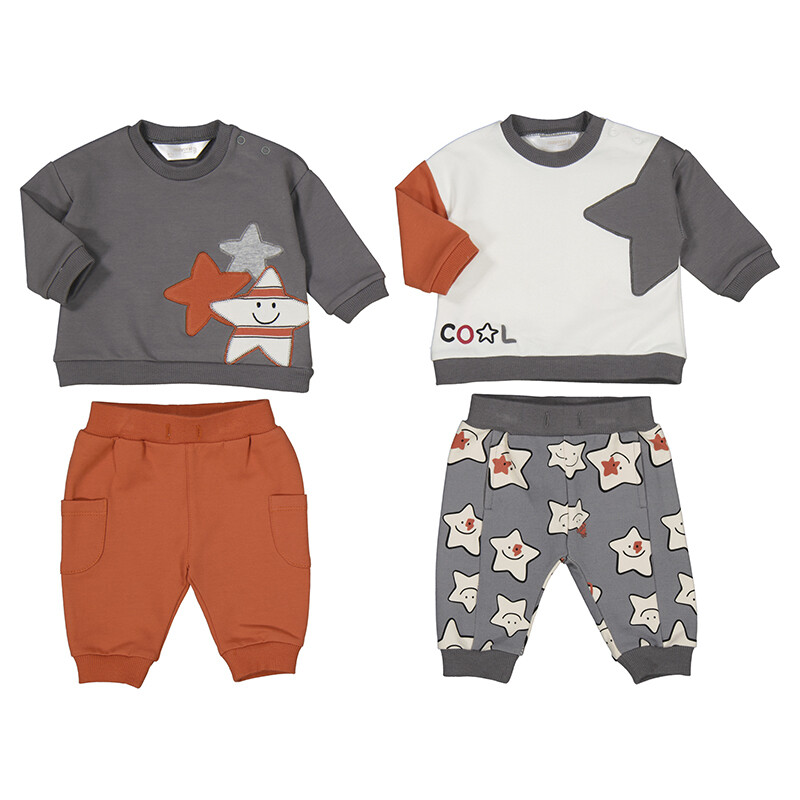 2 Pc Set LS w/Pant Stars