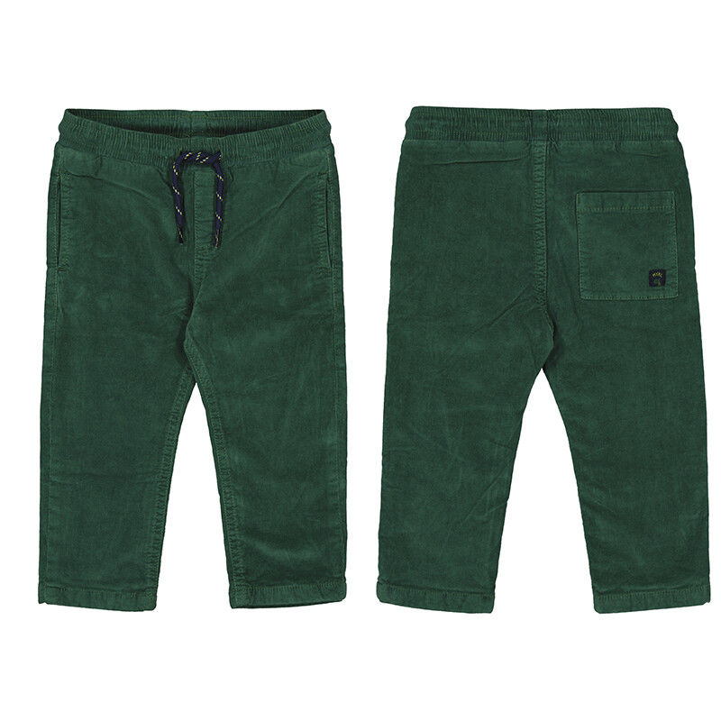 2Pc LS Shirt w/ Green Cord Pant