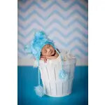 Blue Bear Crocheted Baby Hat