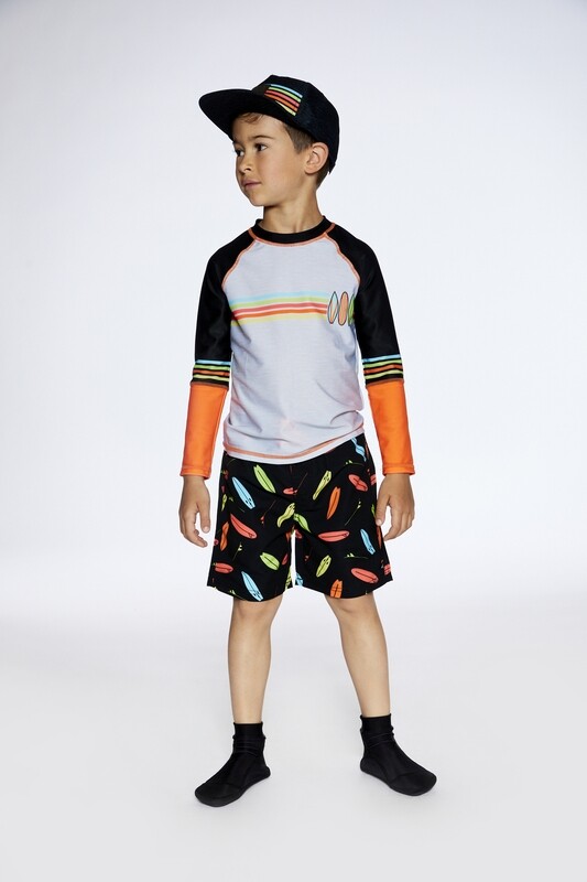 2 Pc LS Rash guard w/Boardshort