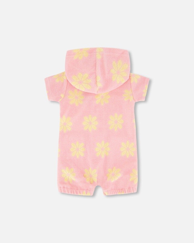 Terry Cloth Hooded Romper