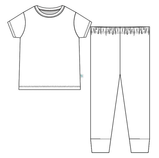 Irina - Short Sleeve Basic Pajama, Size: 12-18 Months