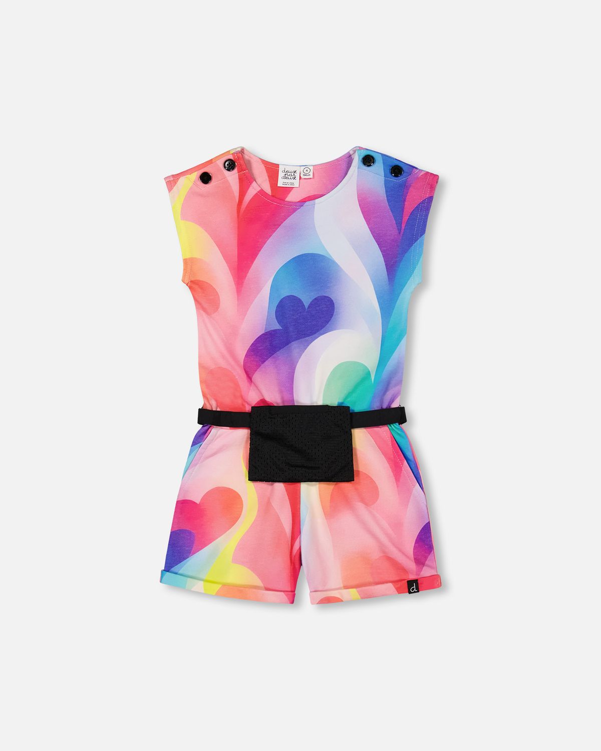 Printed Rainbow Heart Jumper