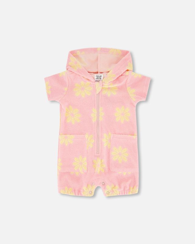 Terry Cloth Hooded Romper