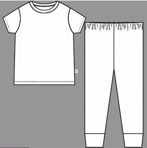 Gaia - Short Sleeve Basic Pajama, Size: 12-18 Months