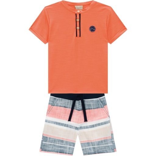 2 Pc Striped Short Set w/ Top, Size: 1 (12-18M)