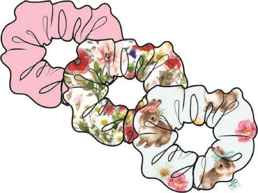 Tinsley Jane - 3 Pack Scrunchies, Size: OS