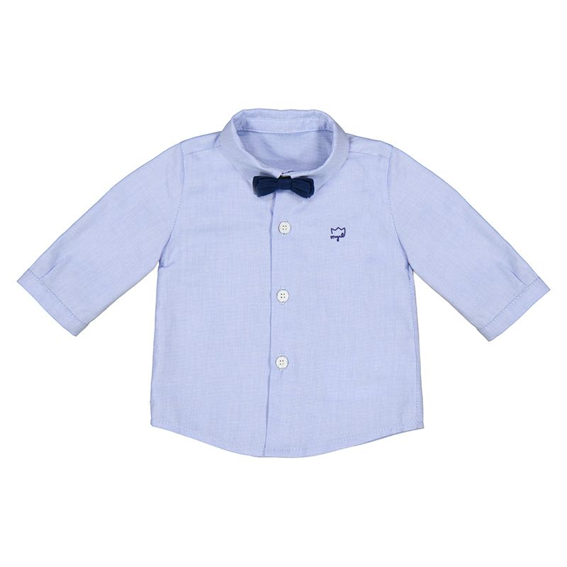 Boys 2 pc LS Shirt w/Bow Tie and Pants Set