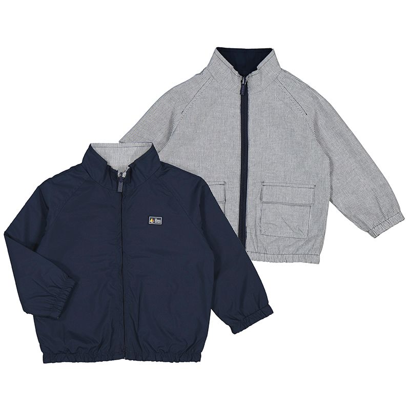 Navy Reversible Windbreaker