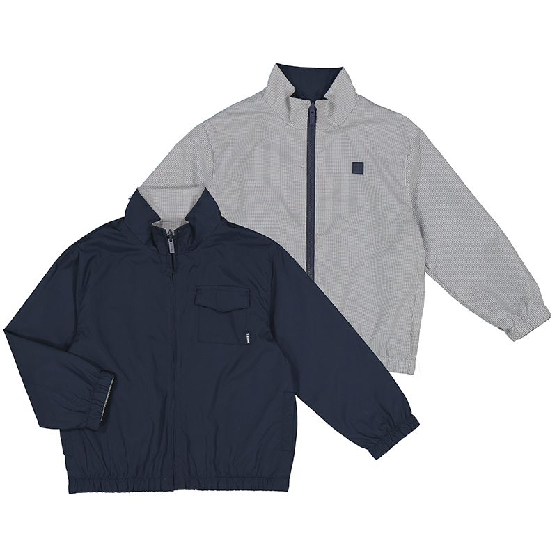 Navy Reversible Windbreaker