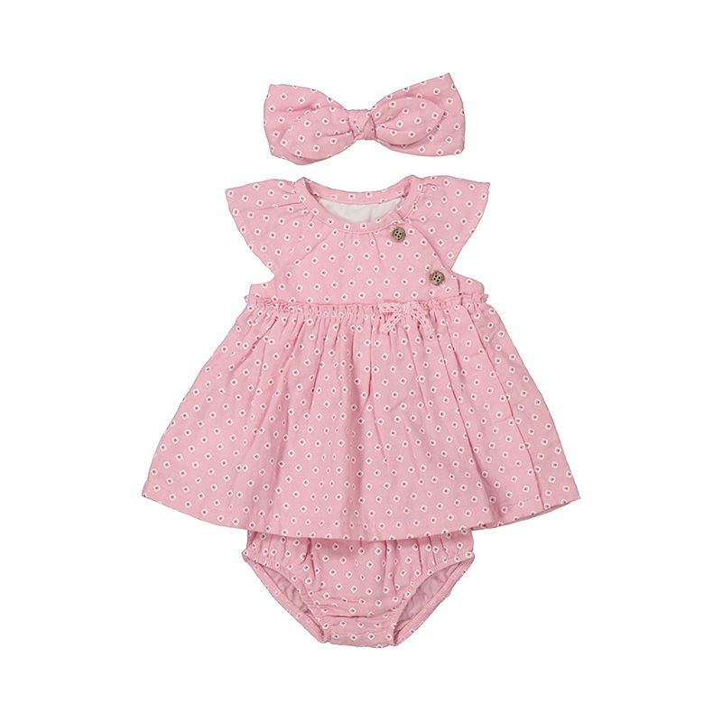 Pink Dress w/ Head Wrap