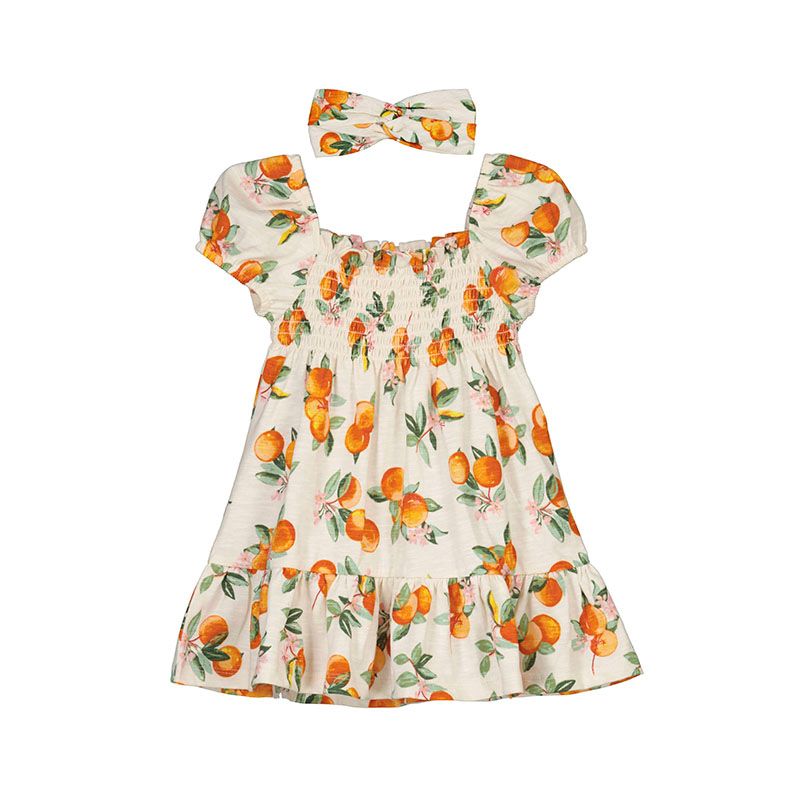 Girls Dress w/ Oranges
