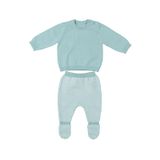  Lt Blue 2 Pc Knit Set 