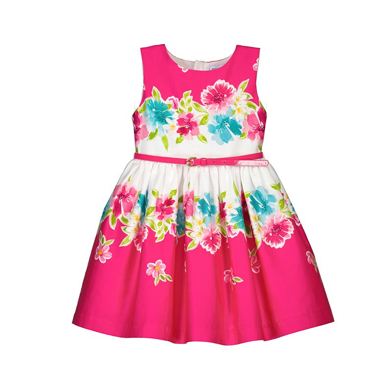 Fuchsia Printed Dress