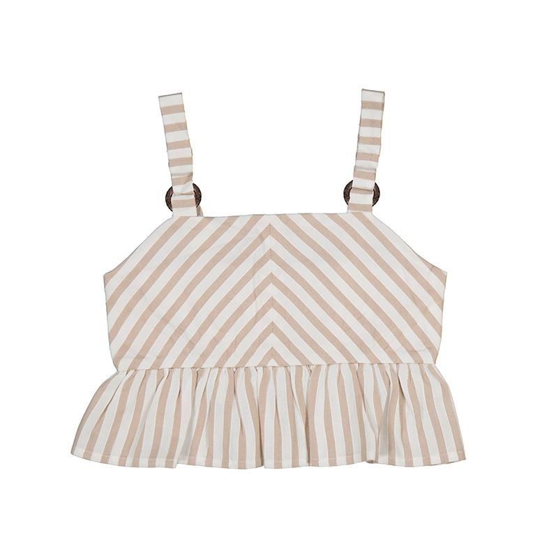 2 Pc Striped Shirt w/Short Set