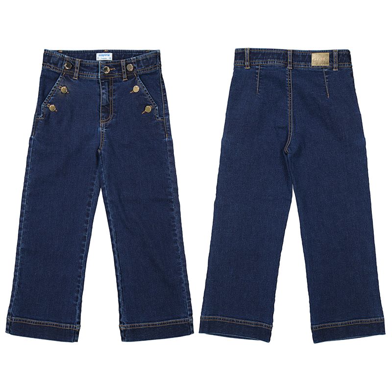 Dark Wash Jean w/ Side Button