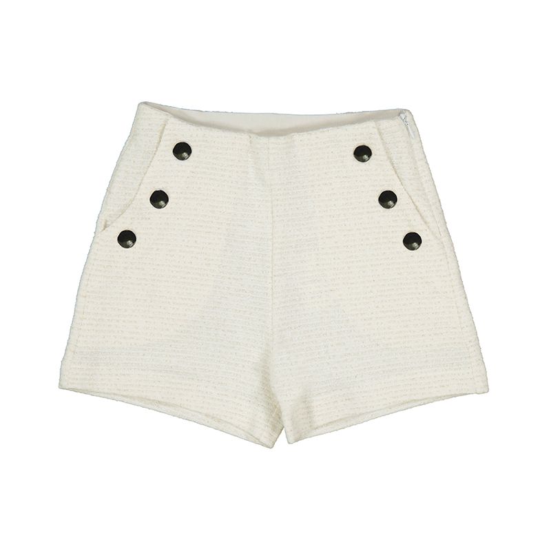 White 2 Pc Jacket w/Short Set