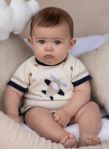   Airplane Romper Beige