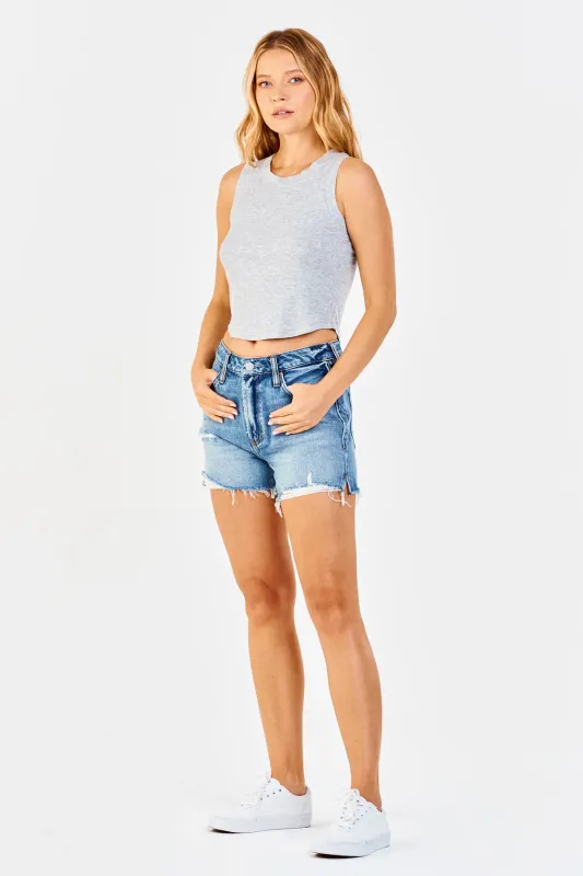 Baby Cleo - Ribbed Crop Tank