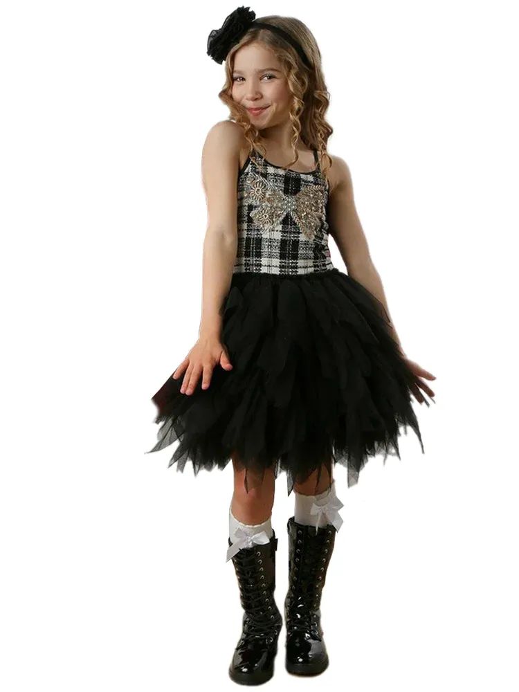 Coco Emma Blk/Wht Dress