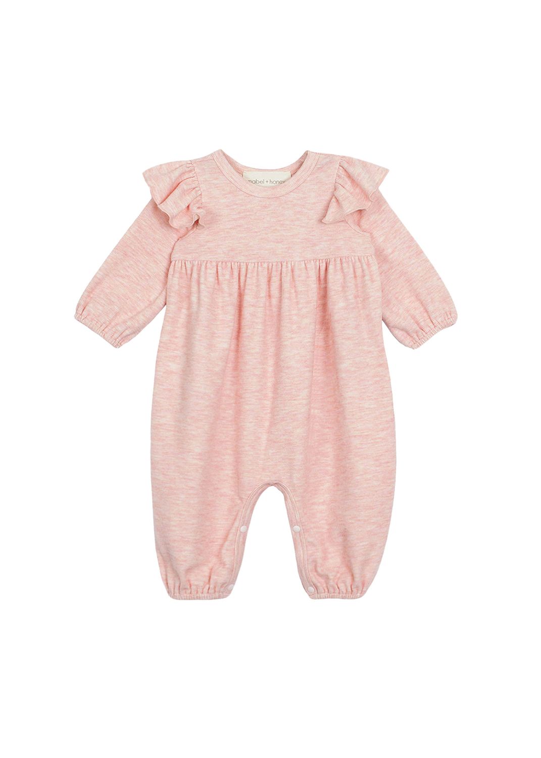 Simply Dandy Pink Sweater Knit Romper