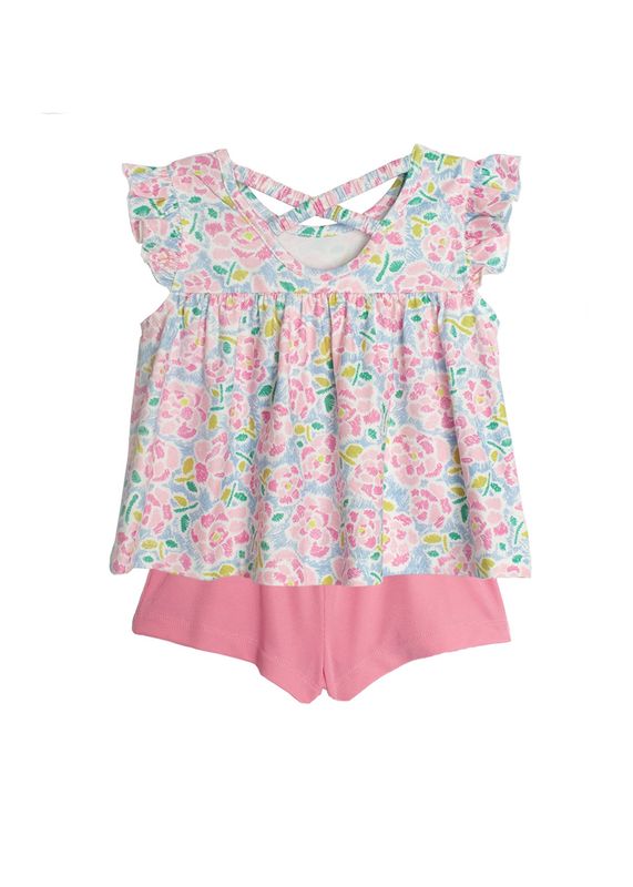 PINK SCRIBBLE 2 PC SET