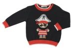 2 Pc Navy Pirate Sweater w/Red Short Set