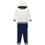 2 Pc Navy &amp; Grey Jogging Set