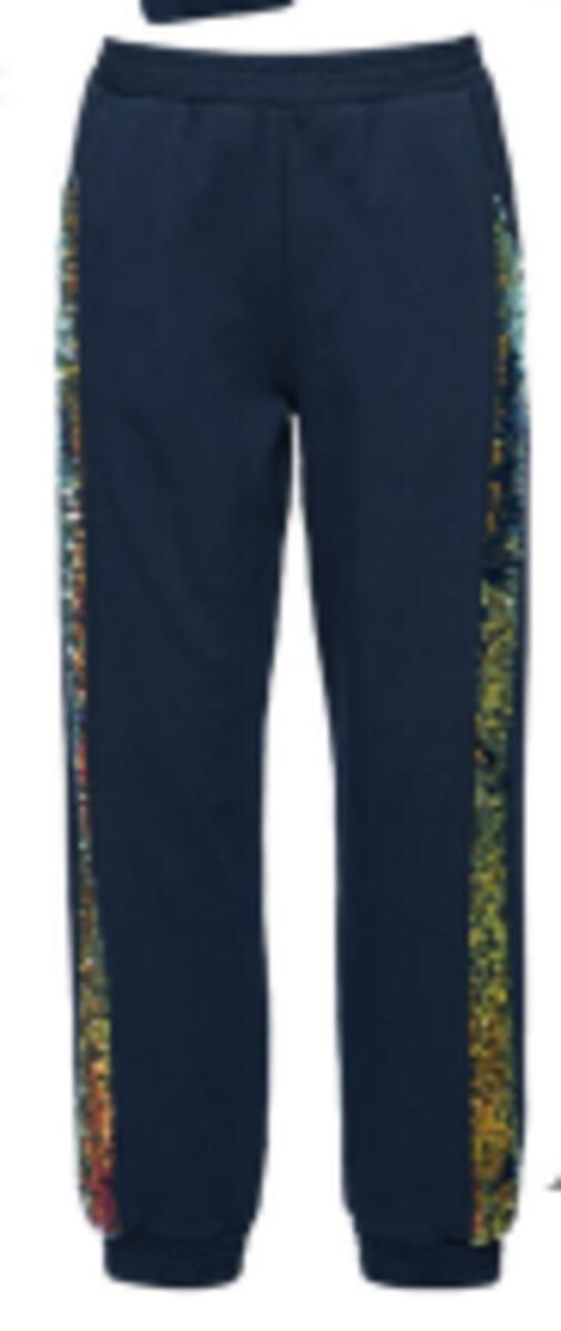 Navy 2 pc Sequin Jogging Set, Size: 4