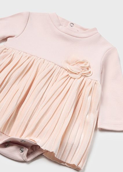 Blush Pleated Onesie