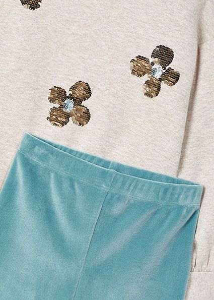 2 Pc Sequins Legging Set