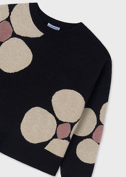 2 Pc Black Knit Sweater &amp; Skirt Set