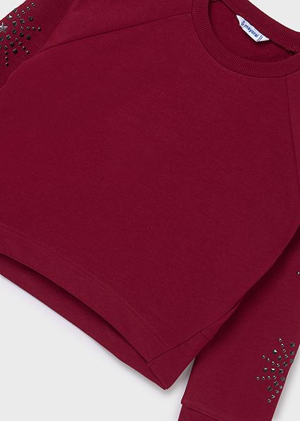 Cherry Detailed LS Pullover