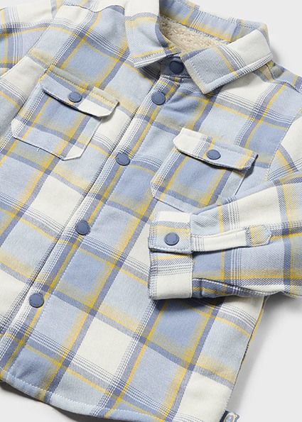 Glacial Blue Plaid Lined Shirt
