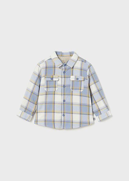 Glacial Blue Plaid Lined Shirt